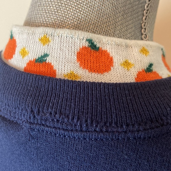 Fall Patchwork Scarecrow, Pumpkins, Halloween Theme Sweatshirt Pullover XL - Picture 10 of 13